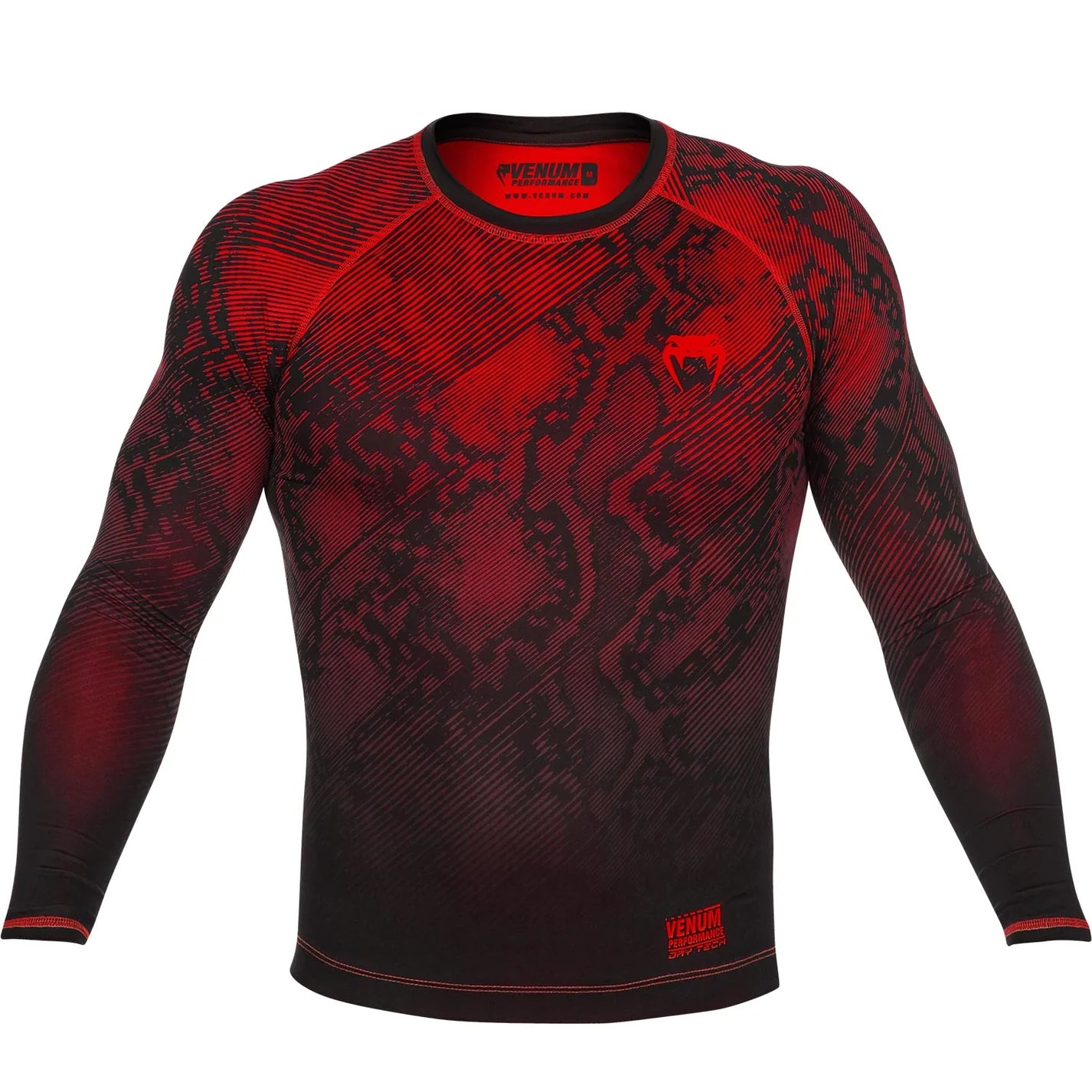 Fusion Compression T-shirt Long Sleeve - Black/Red